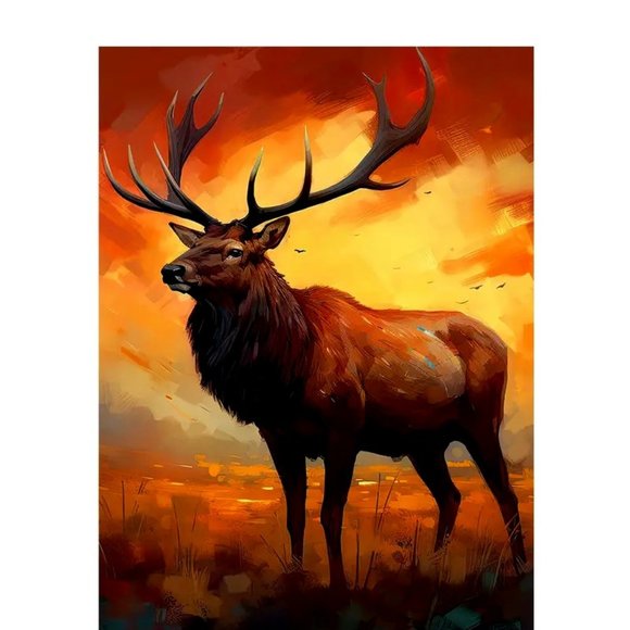 MISTER MAJESTIC WAPITI DIAMOND PAINTING KIT NWT - Picture 1 of 9